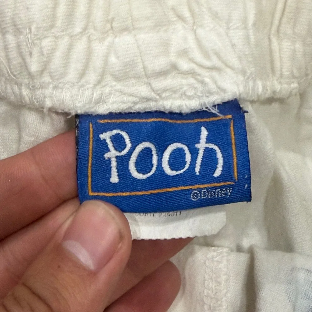 Vintage 90s Winnie the Pooh Shorts Lounge Floral Graphic Cotton‎ Disney Size M